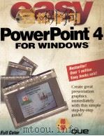 轻松学习 PowerPoint 4.0 for Windows   1994  PDF电子版封面  7507709760  （美）Bryan Pfaffenberger著；柏 东译 