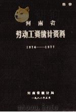 河南省劳动工资统计资料  1974-1977   1982  PDF电子版封面    河南省统计局编 