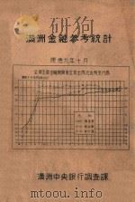 满洲金融参考统计   1942  PDF电子版封面    满洲中央银行调查课 