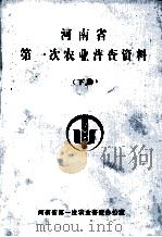 河南省第一次农业普查资料  下   1999  PDF电子版封面    河南省第一次农业普查办公室编；王光鹏主编 