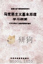 马克思主义基本原理学习纲要   1991  PDF电子版封面  7503503521  朱勇辉，安万章主编 