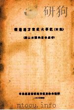 福建地方党史大事记（草稿）  第二次国内革命战争（1962 PDF版）