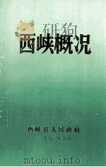 西峡概况   1992  PDF电子版封面    西峡县人民政府编 