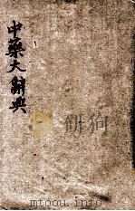 中药大辞典   1930  PDF电子版封面    卫生报馆编辑部编辑 