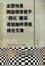 全国地县两级领导班子“四化”建设进程抽样调查报告文集  上   1987  PDF电子版封面    中央组织部青年干部局编 