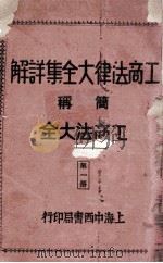 工商法律大全集详解  第1册   1930  PDF电子版封面    朱方，吴瑞书编著 