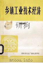 乡镇工业技术经济  函授教材     PDF电子版封面    湖南省农业广播电视学校 