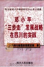 邓小平“三步走”发展战略在四川的实践   1999  PDF电子版封面  7220043996  中共四川省委政策研究室著 