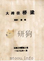 大跨径桥梁   1989  PDF电子版封面    董明编著 