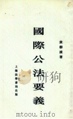 国际公法要义   1935  PDF电子版封面    袁柳溪编译 