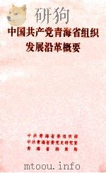 中国共产党青海省组织发展沿革概要   1997  PDF电子版封面    中共青海省委组织部，中共青海省委党史研究室，青海省档案局编 