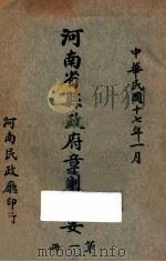 河南省县政府章则辑要  第1册（1928 PDF版）
