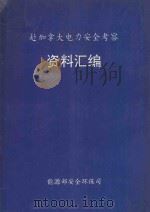 赴加拿大电力安全考察  资料汇编   1991  PDF电子版封面    能源部安全环保司编 