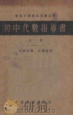 初中代数指导书  上   1933  PDF电子版封面    王为恒编；王刚森校 