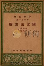 国文法表解   1947  PDF电子版封面    孙怒潮，宋文翰编 