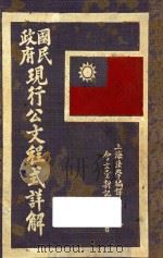 国民政府现行公文程序详解   1930  PDF电子版封面    王尹孚编 