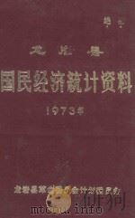 龙岩县国民经济统计资料  1973   1976  PDF电子版封面    龙岩县革命委员会计划委员会编 