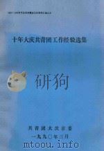 十年大庆共青团工作经验选集（1990 PDF版）