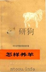 怎样养羊   1975  PDF电子版封面  16106·320  华中农学院畜牧兽医系编 