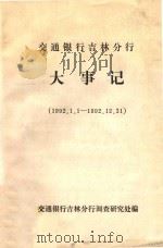 交通银行吉林分行大事记  1992.01.01-1992.12.31（1992 PDF版）