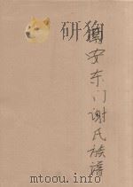 南安东门谢氏族谱   1928  PDF电子版封面     