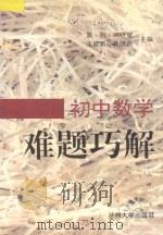 初中数学难题巧解     PDF电子版封面     