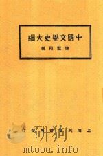 中国文学史大纲   1931  PDF电子版封面    陈冠同编著 