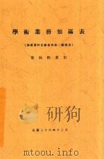 学术业务类码表   1947  PDF电子版封面    黎锦熙重订 