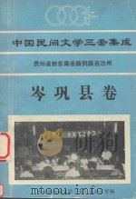 中国民间文学三套集成  贵州省黔东南苗族侗族自治州岑巩县卷   1990  PDF电子版封面    岑巩县民间文学三套集成办公室编 