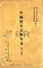 中国历史大事年表  第1分册   1955  PDF电子版封面    中国古代及中世纪史第一教研室编 