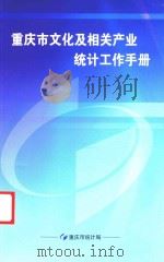 重庆市文化及相关产业统计工作手册     PDF电子版封面    周小平主编 