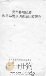 贵州县域经济改革与发展调查及比较研究（1994 PDF版）