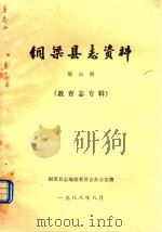 铜梁县志资料  第55期  教育志专辑   1988  PDF电子版封面    铜梁县志编修委员会办公室编 