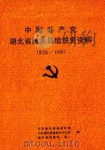 中国共产党湖北省浠水县组织史资料  1924-1987（1993 PDF版）