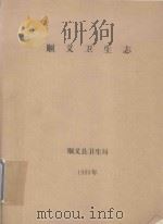 顺义卫生志   1993  PDF电子版封面    顺义县卫生局编 