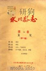 永川县志  文化  第4卷     PDF电子版封面     