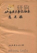 仙居县大事记征求意见稿（1989 PDF版）