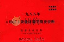 1988年仙居县主要统计数字简要资料   1989  PDF电子版封面    仙居县统计局 