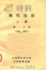 现代汉语  上  第1分册   1985  PDF电子版封面    云南师大中文系，汉语教研室编 