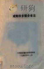 咸阳市乡镇企业志  送审稿（1993 PDF版）
