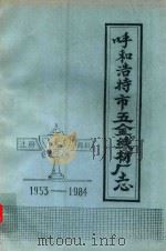 呼和浩特市五金线材厂志  1953-1984     PDF电子版封面     