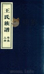 王氏族谱  卷1  上（ PDF版）