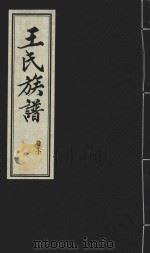 王氏族谱  卷10   1992  PDF电子版封面    王德样主编 