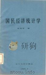 国民经济统计学   1989  PDF电子版封面    张幼华编 