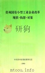 贵州国有小型工业企业改革现状·构想·对策   1998  PDF电子版封面    中共贵州省委政策研究室编 