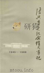 绍兴鲁迅纪念馆大事记  1949-1988     PDF电子版封面     