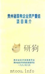 贵州省国有企业资产重组项目简介（1998 PDF版）