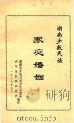 湖南少数民族家庭婚姻（1989 PDF版）