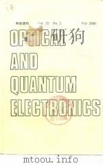 OPTICAL AND QUANTUM ELECTRONICS Vol.32 No.2-3     PDF电子版封面     