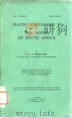（PLATES TO VOLUME V）OF  THE MOTHS OF SOUTH AFRICA     PDF电子版封面    A.J.T.JANSE，D.Sc. 